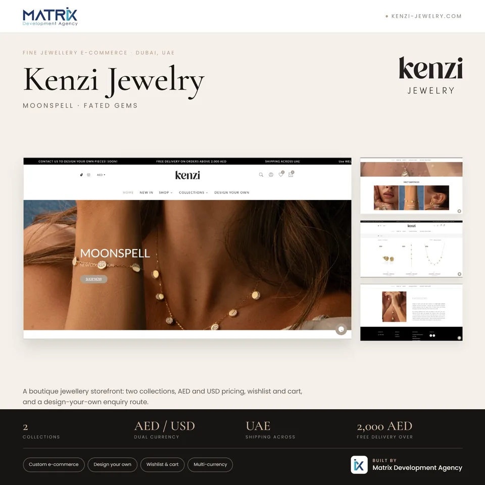Kenzi Jewelry online store