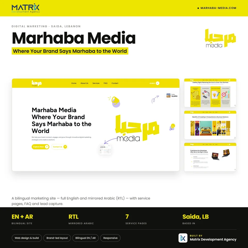 Marhaba Media agency website